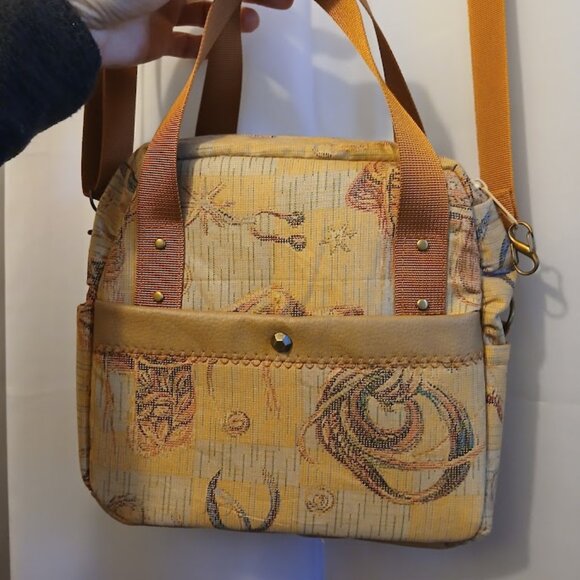 New Western Cowgirl Saddle Double handle Satchel Purse Shoulder Bag Brown Rust - Picture 11 of 15